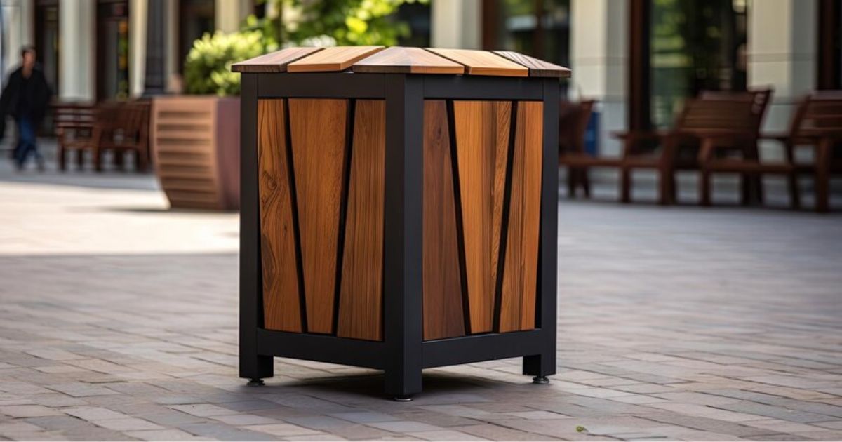 Wooden Garbage Containers