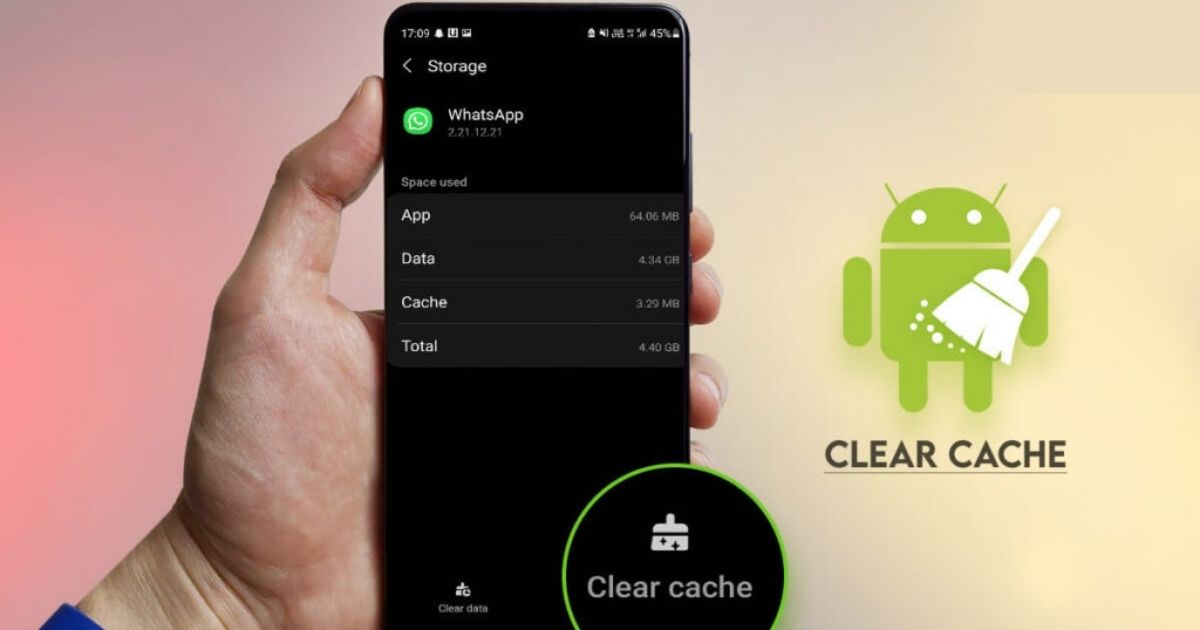 Remove Android App Cache and Data